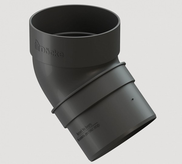 Колено 45˚ПВХ Docke STANDART серый купить в Юрьев-Польском