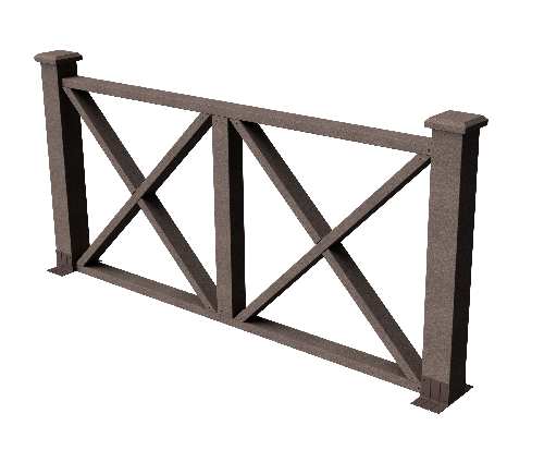 Ограждения декоративное ДПК GRINDERDECO Тауэр венге купить в Юрьев-Польском