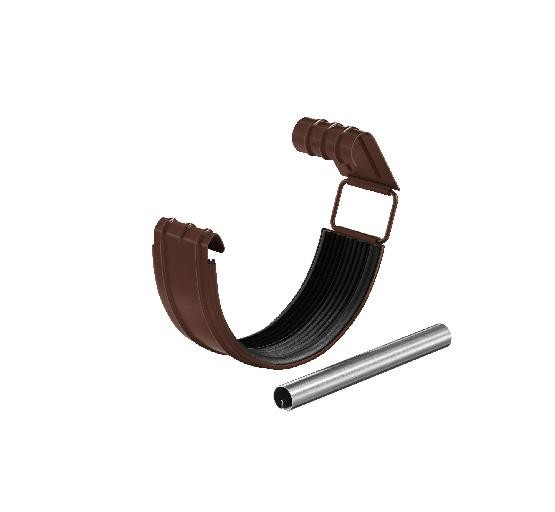 Водосток Aquasistem, система 125x90 - Соединитель желоба с резиновым уплотнителем RAL 8017 Коричневый купить в Юрьев-Польском