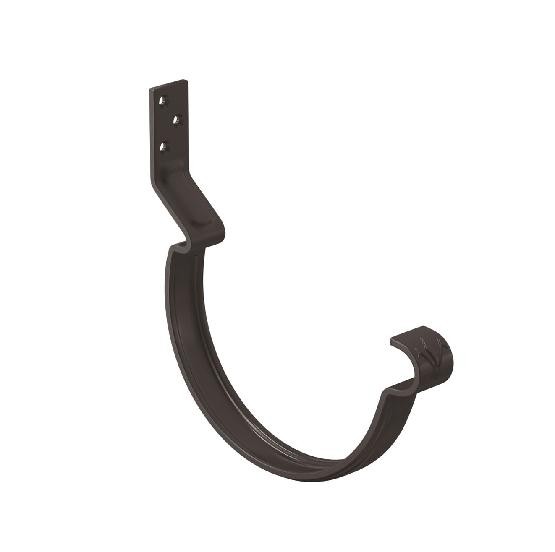 Водосток Aquasistem, система 150/100 - Крюк крепления желоба короткий RR 32 Тёмно Коричневый купить в Юрьев-Польском