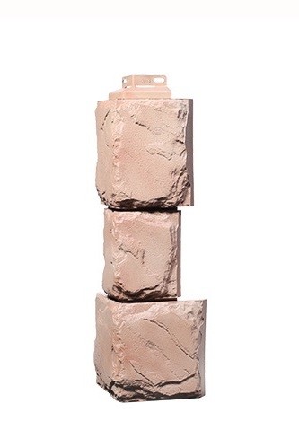 Угол наружный «Камень крупный» Терракотовый купить в Юрьев-Польском