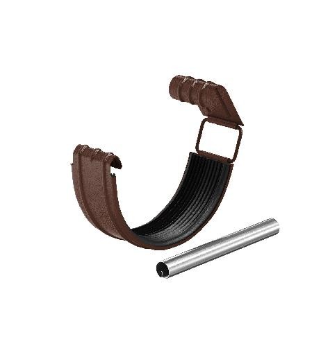 Водосток Aquasistem, Система 150/100 - Соединитель желоба с резиновым уплотнителем RAL 8017 Коричневый matt купить в Юрьев-Польском