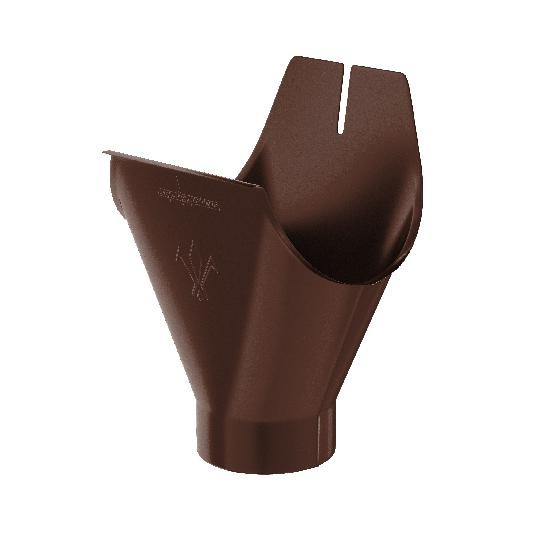 Водосток Aquasistem, система 125x90 - Воронка желоба RAL 8017 Коричневый купить в Юрьев-Польском