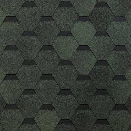 Гибкая черепица Shinglas, коллекция Оптима – Зеленый купить в Юрьев-Польском