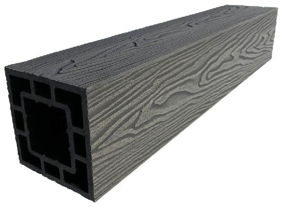 Столб опорный ДПК 3D GardenParkett фактура дерева Графит купить в Юрьев-Польском