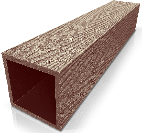 Столб ДПК 3D GardenParkett фактура дерева Светло-коричневый купить в Юрьев-Польском