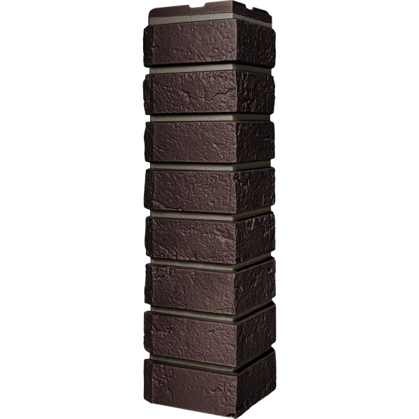 Угол наружный ДАЧНЫЙ Серия Баварский кирпич Темно коричневый купить в Юрьев-Польском