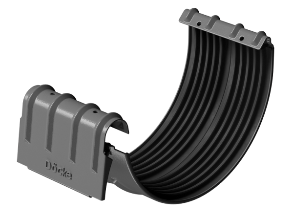 Соединитель желобов D125 Döcke STAL PREMIUM Графит, (RAL 7024) купить в Юрьев-Польском