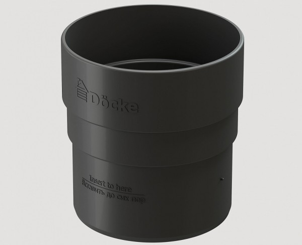 Муфта соединительная ПВХ Docke STANDART серый купить в Юрьев-Польском