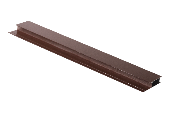 Профиль стыковочный, алюминиевый, бурый купить в Юрьев-Польском