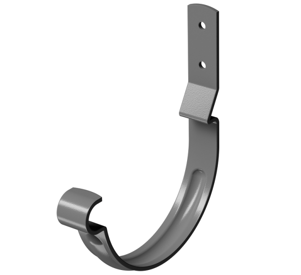 Карнизный крюк короткий (гнутый) D125 Döcke STAL PREMIUM Графит, (RAL 7024) купить в Юрьев-Польском