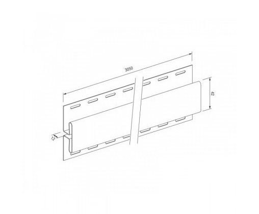 H-профиль для винилового сайдинга VOX STANDART купить в Юрьев-Польском