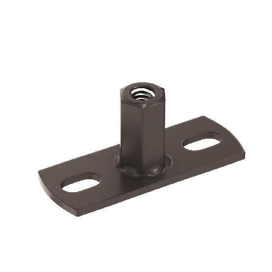 Водосток Aquasistem, система 125x90 - Держатель для хомута под метиз RR 32 Тёмно-Коричневый купить в Юрьев-Польском