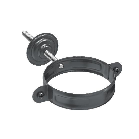 Водосток Aquasistem, система 150/100 - Комплект крепления трубы RAL 7024 Тёмно-серый купить в Юрьев-Польском