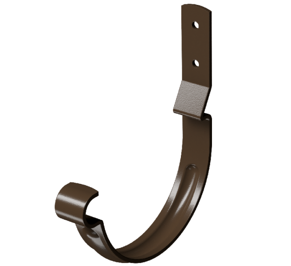 Карнизный крюк короткий (гнутый) D125 Döcke STAL PREMIUM Каштан, (RAL 8017) купить в Юрьев-Польском