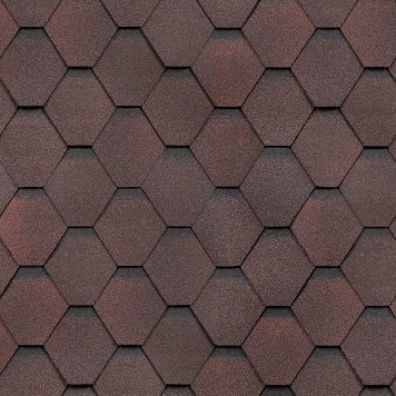 Гибкая черепица Shinglas, серия Классик, коллекция Кадриль – Гранат купить в Юрьев-Польском