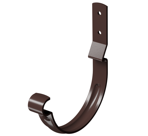 Карнизный крюк короткий (гнутый) D125 Döcke STAL PREMIUM Шоколад, (RAL 8019) купить в Юрьев-Польском
