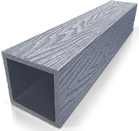 Столб ДПК 3D GardenParkett фактура дерева Серый купить в Юрьев-Польском