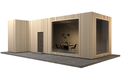 Фасадная панель GRINDERDECO, ДПК,двухсторонняя Выбеленный дуб