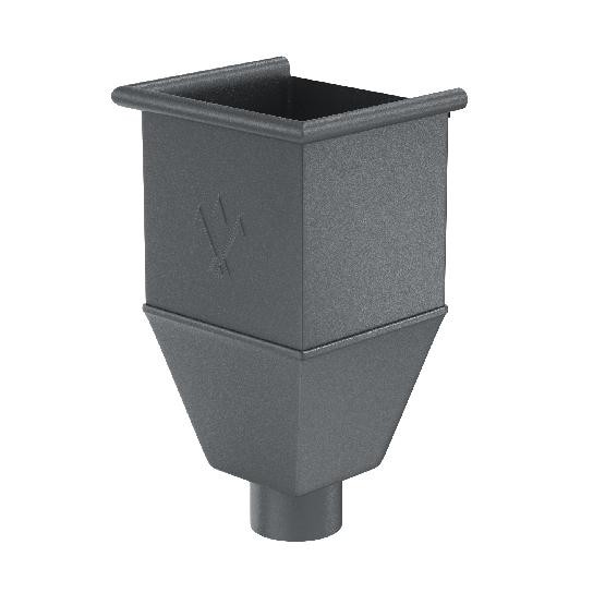 Водосток Aquasistem, Система 150/100 - Воронка_водосборная удлиненая RR 23 Маренго matt купить в Юрьев-Польском