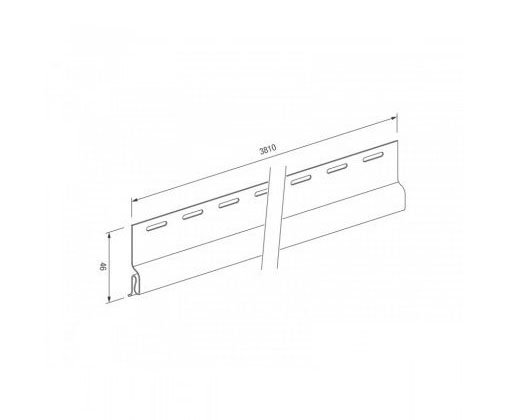 Стартовый профиль для винилового сайдинга VOX STANDART купить в Юрьев-Польском
