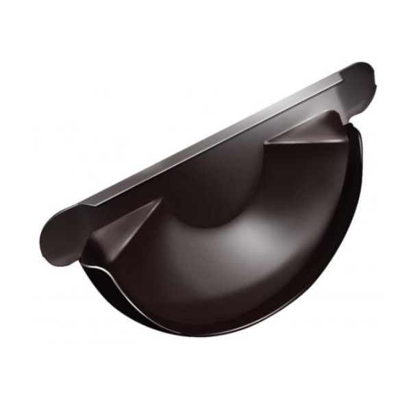 Водосток Grand Line 125x90 – Заглушка желоба RAL 8017 купить в Юрьев-Польском