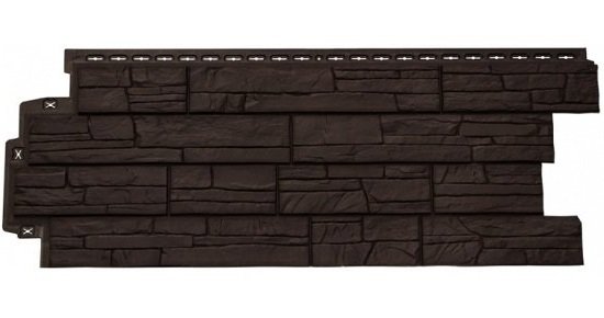 Фасадная панель Grand Line Сланец Шоколадный (коричневый) купить в Юрьев-Польском