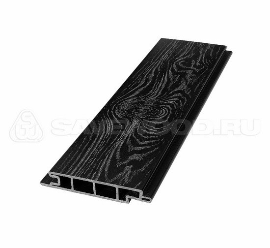Террасная доска из ДПК SW Padus тангенциальный распил «SaveWood» черный купить в Юрьев-Польском