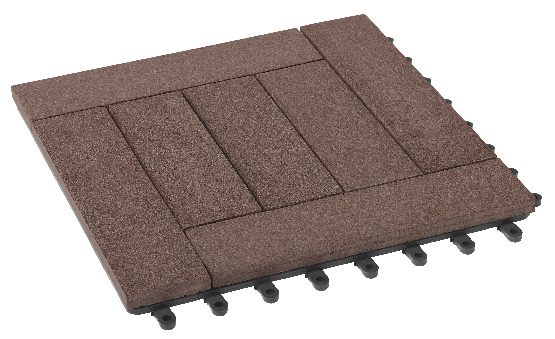 Модульный паркет ДПК GRINDERDECO Комфорт 6 Шоколад купить в Юрьев-Польском