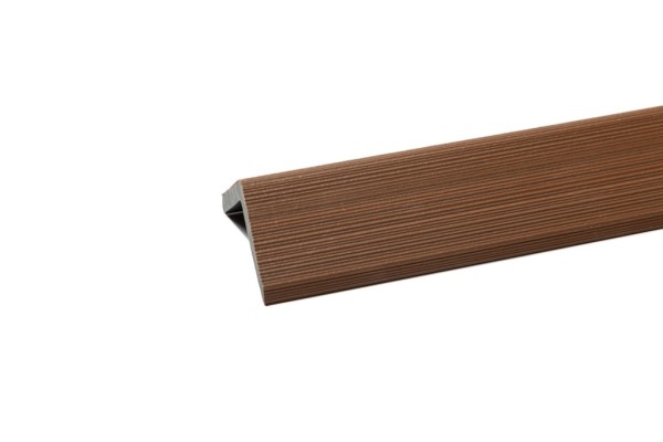 Уголок торцевой Ecodecking Скай коэкструзия 45х45х3000 Тик купить в Юрьев-Польском