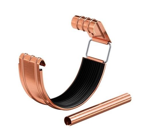 Водосток Aquasistem, система 125x90 - Соединитель желоба с уплотнителем медный купить в Юрьев-Польском