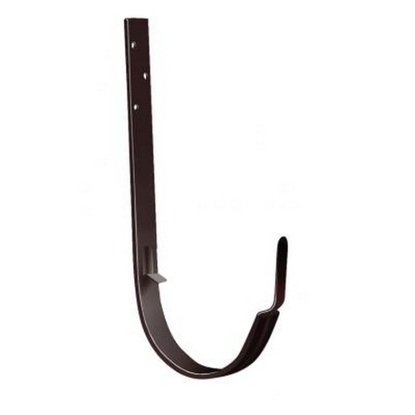 Водосток Grand Line 125x90 – Кронштейн длинный RAL 8017 купить в Юрьев-Польском