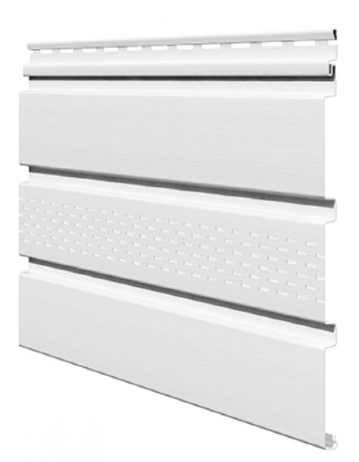 Софит ламинированный VOX UNICOLOR с центральной перфорацией, Белый купить в Юрьев-Польском