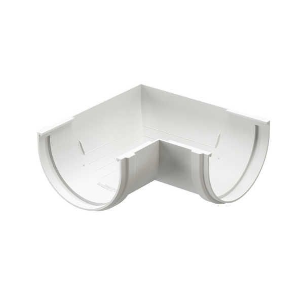 Угол желоба 90˚ Docke Premium ПВХ - Пломбир купить в Юрьев-Польском