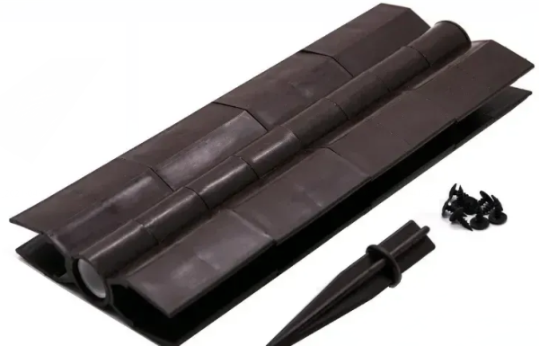 Угловой элемент поворотный, пластиковый от 60° до 300° для доски 300х30 мм из ДПК коричневый Holzhof купить в Юрьев-Польском