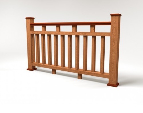 Ограждение из ДПК FG8 терракот купить в Юрьев-Польском