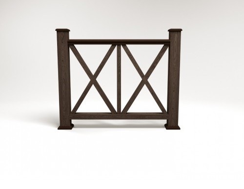 Ограждение из ДПК FG7 венге купить в Юрьев-Польском